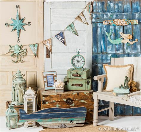 nautical fabric hobby lobby|hobby lobby beach wall decor.